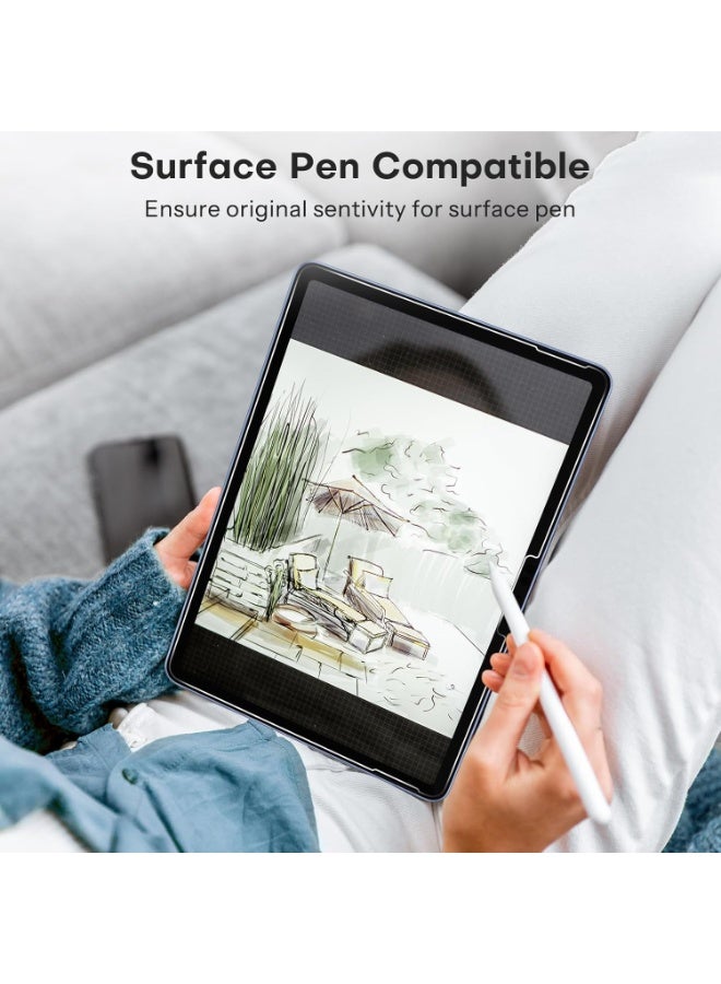 2Packs HD Clear Screen Protector for Microsoft Surface Pro 12-inch 2025 Release, Surface Pro12 Tempered Glass Screen Film, 9H Hardness/Scratch Resistant/Bubble Free/Anti Glare - Image 5